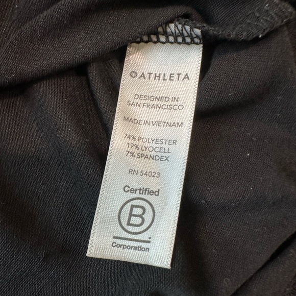 Athleta Essence Twist Front Long Sleeve T-Shirt Black Size XXS - Picture 4 of 7